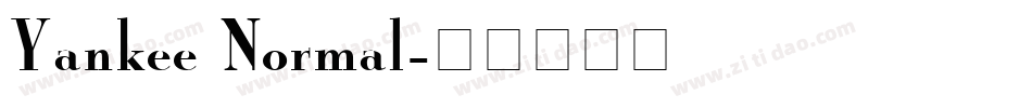 Yankee Normal字体转换